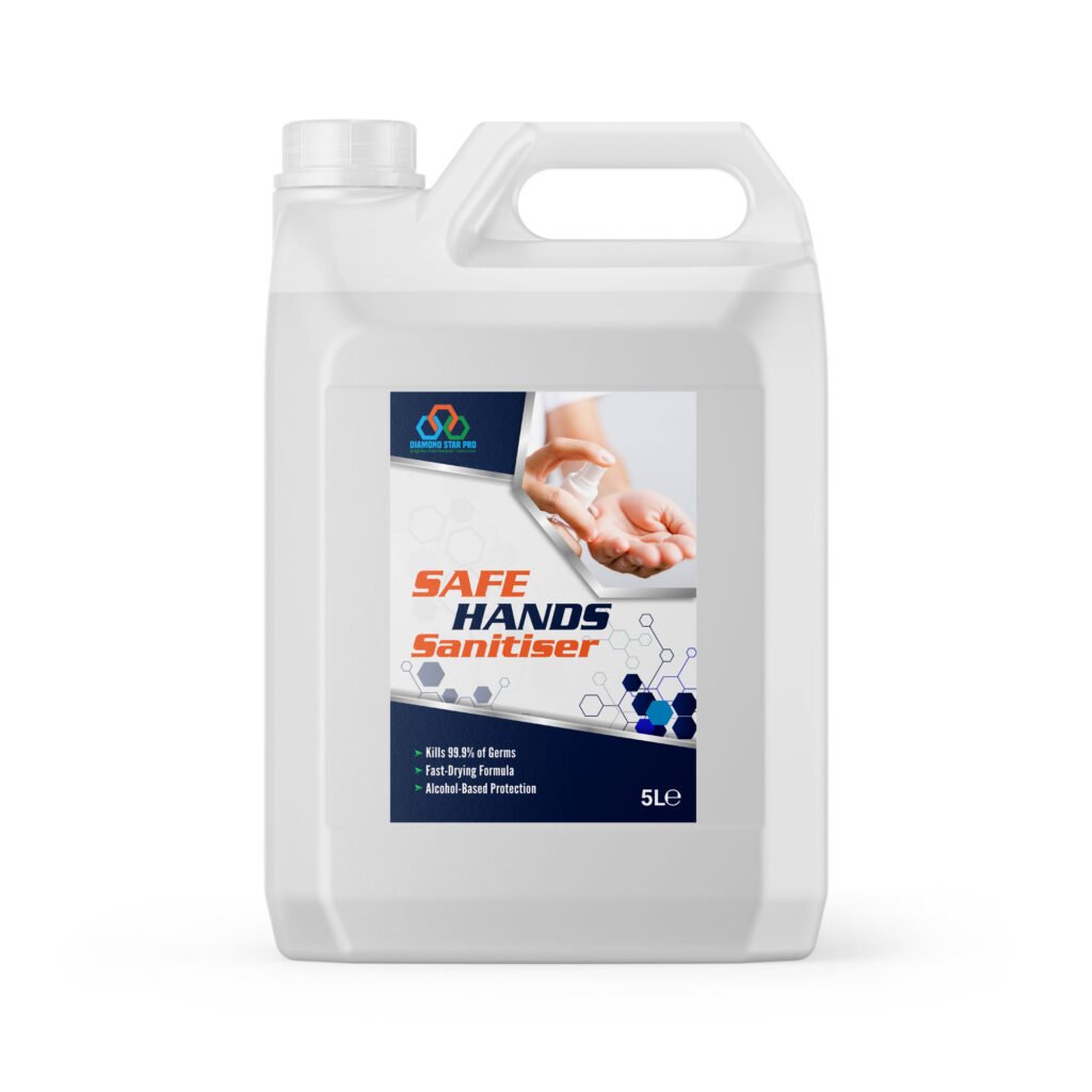 Safe Hands Sanitiser 5l front